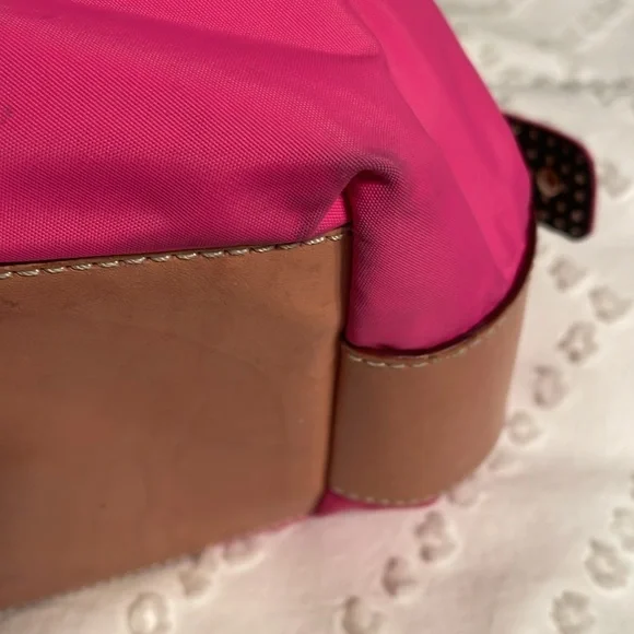 Kate Spade ♠️ Hot pink nylon bag with leather trim - Picture 4 of 10